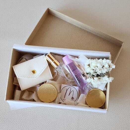 Pack de regalo mini para cartera - color marfil