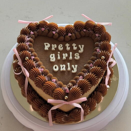 Chocoflan Coquette Heart 🎀