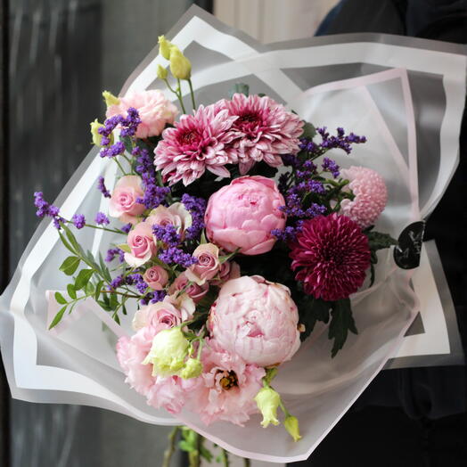 Ramo Elise – Peonias de temporada