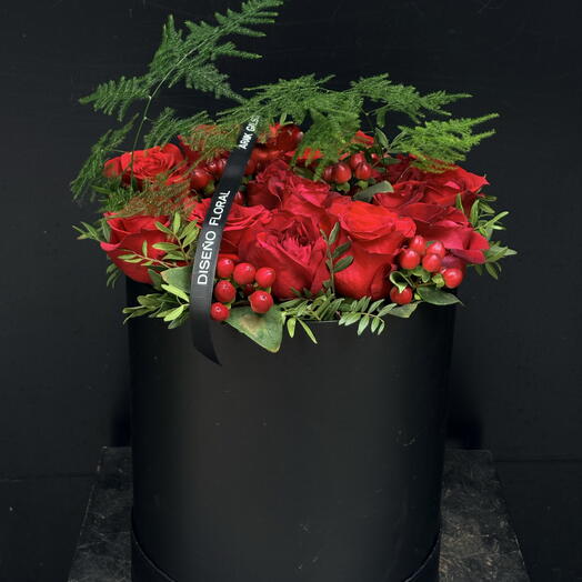 Composicion con Rosas rojas