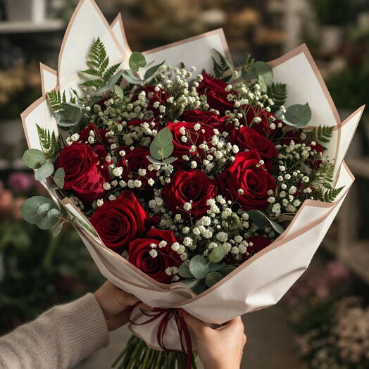 Ramo rosas rojas