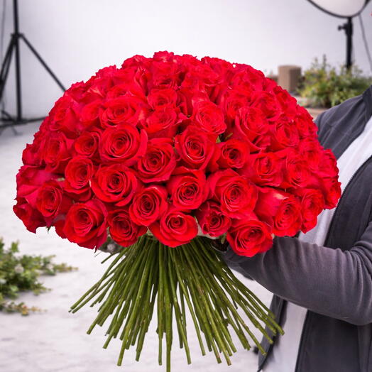 Ramo de 100 rosas luxury