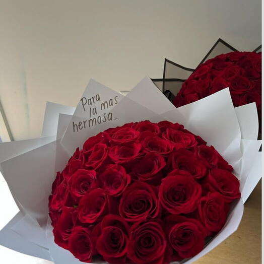 Ramo con 45 rosas rojas
