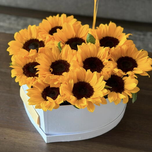 Caja de girasoles